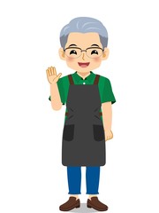 ホームセンターで働く男性