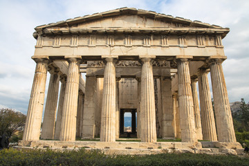 Fototapeta premium Views of the Temple of Hephaestus, Athens, Greece