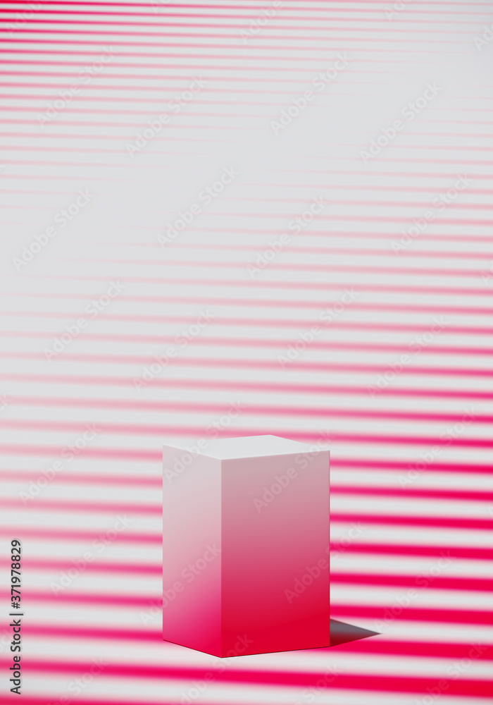 Poster minimal abstract mockup background for product presentation. blending vibrant gradient podium on pin