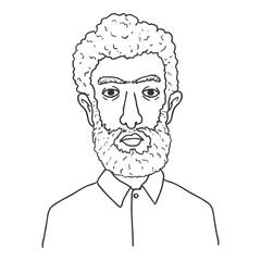 Vector Outline Character - Arabian Man