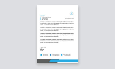 Obraz premium Simple creative modern letter head templates for your project design, Vector illustration