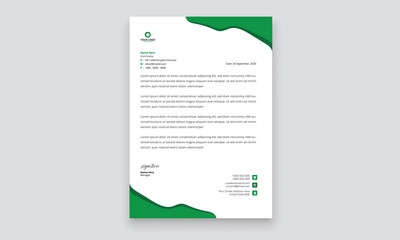 Simple creative modern letter head templates for your project design, Vector illustration