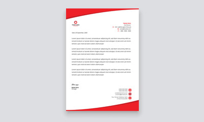 Simple creative modern letter head templates for your project design, Vector illustration