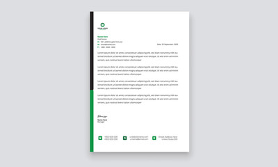 Simple creative modern letter head templates for your project design, Vector illustration