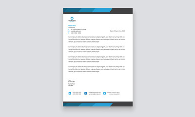 Simple creative modern letter head templates for your project design, Vector illustration