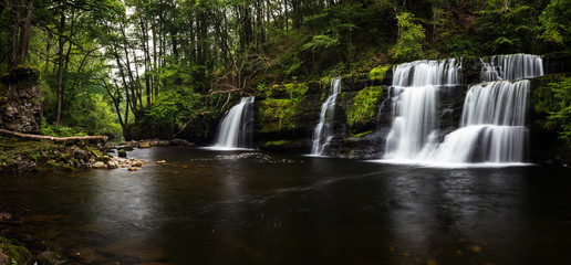 Sgwd y Pannwr WATERFALL in Brecon Beacons National Park in Wales.