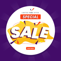 Abstract special sale promotion banner template