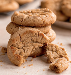 Peanut Butter Cookies Closeup