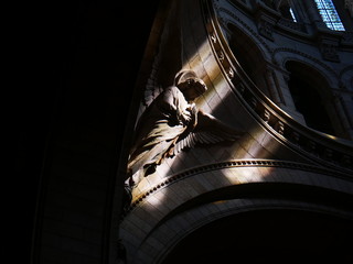 close up in a church