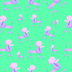 seamless pattern with dogs