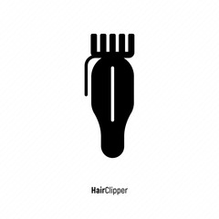 Hair clipper thin line icon. Barber's equipment. Vector illustration.