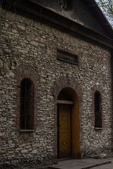Fototapeta na wymiar Old church windows and door