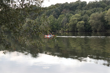 canoe on the river