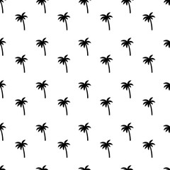 Seamless palm tree pattern texture. Palm tree print vector illustration background.