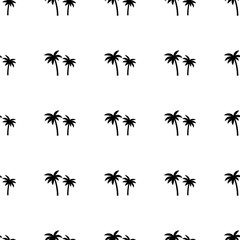Seamless palm tree pattern texture. Palm tree print vector illustration background.