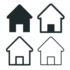 house icon set
