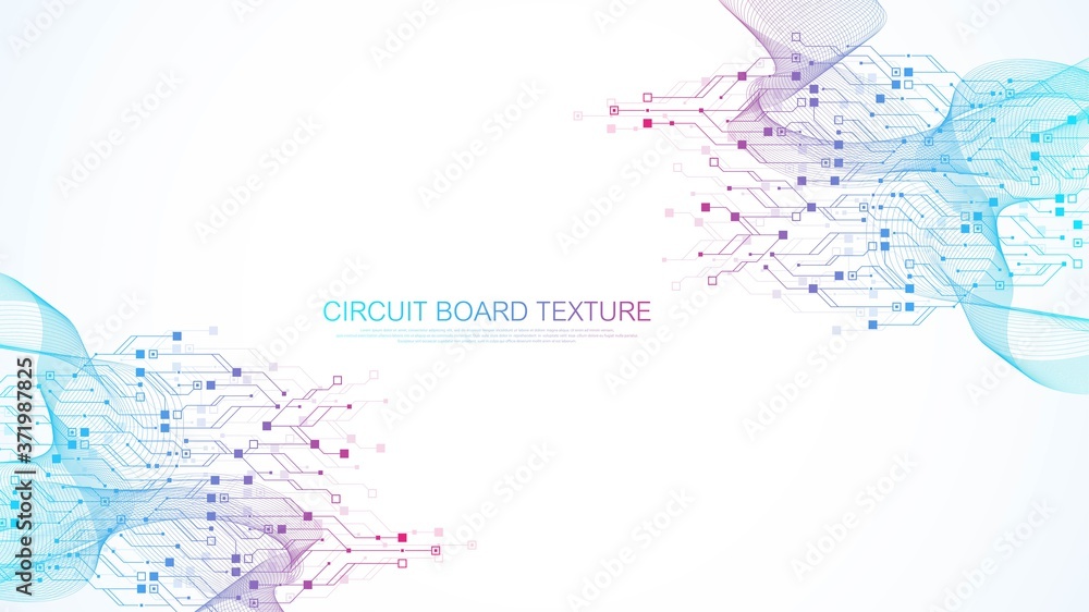 Leinwandbilder abstract background with high-tech technology texture circuit board texture. abstract circuit board 