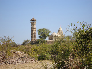 Fototapeta na wymiar The Meera Temple is one of the most popular temples in Chittorgarh