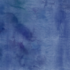 Watercolor. Abstract background in blue. Illustration with copy space for text, backdrop for greeting cards, posters, banners, placards , cover design templates, social media stories wallpapers .