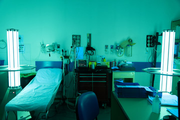uv disinfection in hospital area