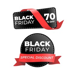 black friday best sale labels tag collection
