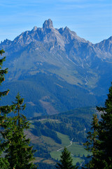 Blick vom Rossbrand auf das Dachsteingebirge	