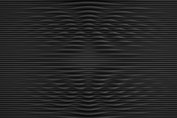 High technology monochrome cymatics abstract background. Organic cyberpunk structure. Three-dimensional render visualization of sound wave effect.