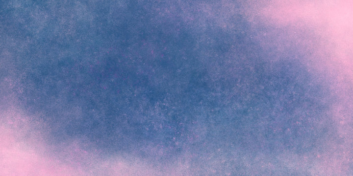 blue pink abstract grunge background with mixing colors. Canvas effect, mixed paints. Elegant dark background