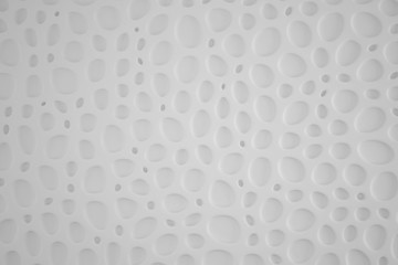 Fototapeta premium High technology monochrome cymatics abstract background. Organic cyberpunk structure. Three-dimensional render visualization of sound wave effect.