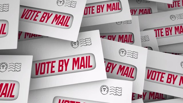 Vote by Mail Ballot Absentee Election Voting 3d Animation