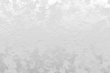 Winter ice frost, frozen background. frosted window glass texture. Cold cool icicles background. Winter wonderland scene. Natural, decoration.