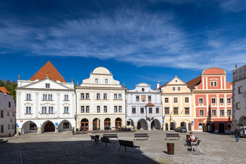 Naklejka premium View of the city of Czech Krumlov, Southern Bohemia, Czech Republic