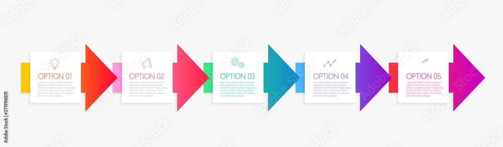 Poster infographic design template with place for your data. vector illustration.