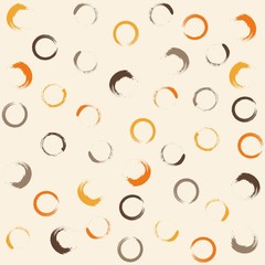colorful circle art paint brush seamless pattern, wallpaper, texture, label, banner, vector design 