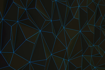 Polygonal shapes background. Low poly triangles mosaic. Crystals 3D backdrop.