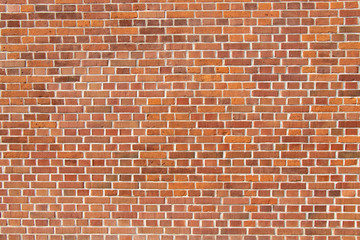 Grunge old red brick pattern wall textured background.