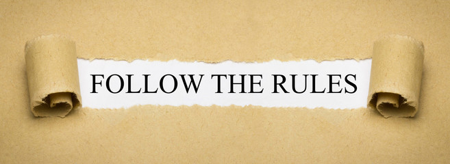 Follow the Rules