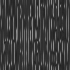simple hand drawing white vertical lines on black seamless pattern, background, texture, wallpaper, banner, labels, vector design - 372002442
