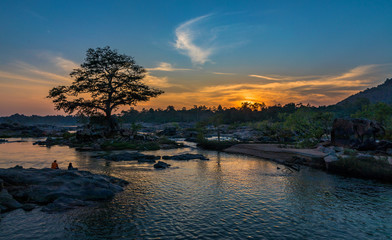 River trail in Muchnar, district Dantewada, Chhattisgarh, India