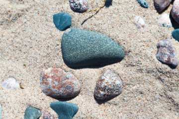stones on the beach