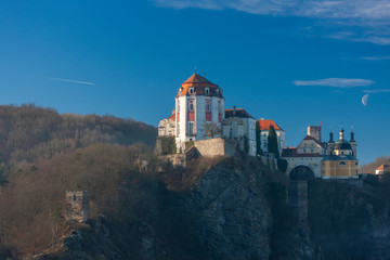 Fototapeta na wymiar Vranov nad Dyji (Vranov above Thaya) chateau, river Thaya, Czech Republic