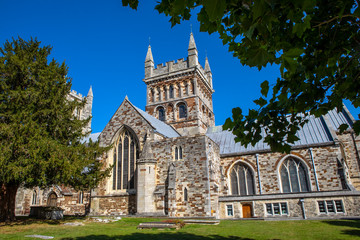 Fototapeta na wymiar Wimborne Minster in Dorset, UK