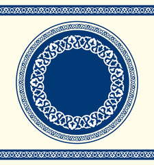 Cotton pattern vector National pattern