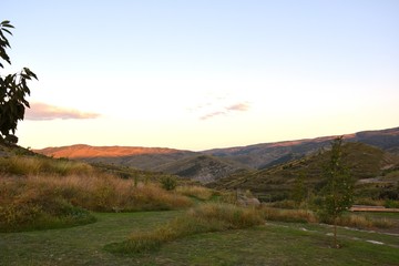 Mountain landscape at sunset from La Escurquilla.
