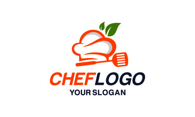 Chef hat logo design vector