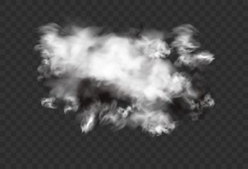 Abstract smoke on a black background. Fog design. Vector, illustration, eps10.