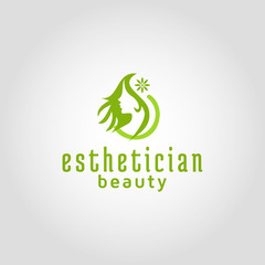 Esthetician beauty adobe stock Logo design template inspiration