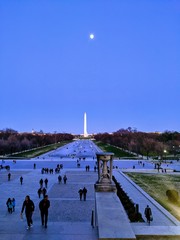 Obraz premium washington monument at night