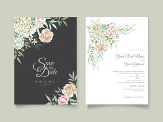 beautiful wedding invitation card set