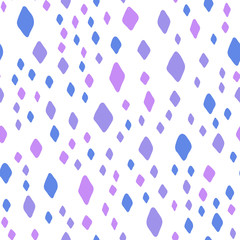 Purple blue diamond Abstract seamless pattern in vintage style. Artistic wallpaper abstract background. Modern graphic element